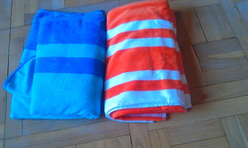 Monogramed bath towels