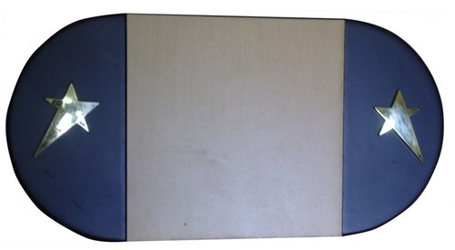 Eco Windoor Plaque - Metal/Plastic 5"x10" Blue | Decorative Durable Lightweight Wall Mount