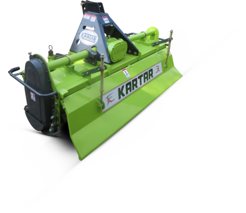 Green And Black Tractor Rotavator