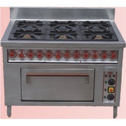 Six Burner Cooking Range With Oven