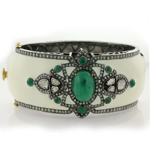 Enamel Diamond Bangle Jewelry