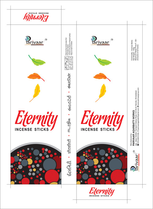 ETERNITY AGARBATTI - Bamboo, 10x2x1 cm, 30 Min Burn Time | Floral Spicy Scent, Natural Oils, Relaxing Mood