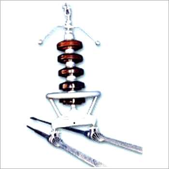 Single Suspension For Twin Conductors - Steel, Porcelain, Powder Coated | High Strength, Corrosion Resistant, Easy Installation