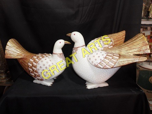Marble Bird's Statues