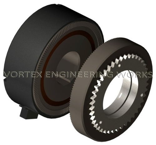 Electromagnetic Bearing Mounted Teeth Clutch