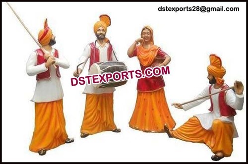 Punjabi Cultural Fiber Statues