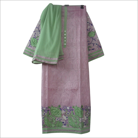 Embroidery Chanderi Suit