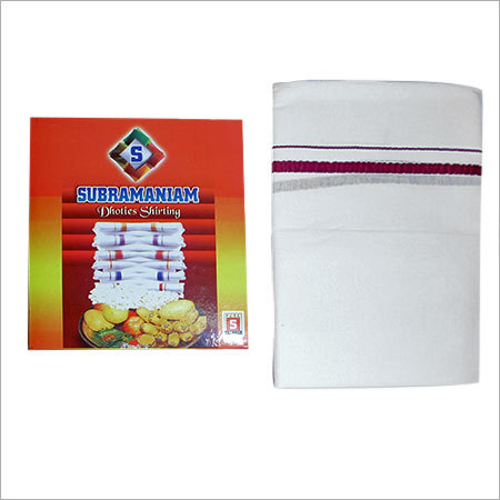 Pure White Cotton Dhoti
