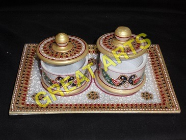 Marble Dry Fruits Dibbi Set