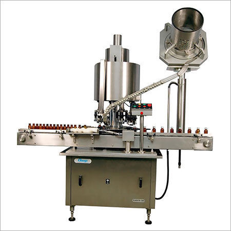 Automatic Capping Machine - Stainless Steel, Silver Color | Highly Efficient, Electric Drive Type, Automatic Grade