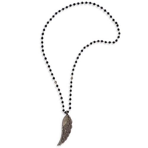 Angel Wing Pendant Diamond Necklace - 925 Sterling Silver, 416mm | Elegant Design, 4.753cts Diamonds, Lightweight, Skin-Friendly