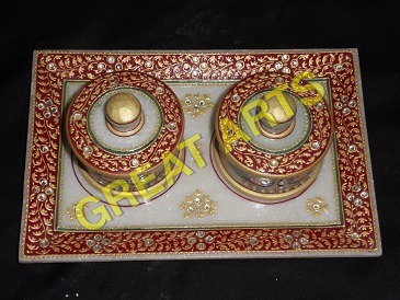 Marble Dry Fruits Dibbi Set