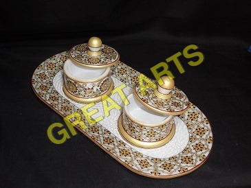 Marble Dry Fruits Dibbi Set