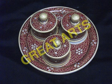 Marble Dry Fruits Dibbi Set