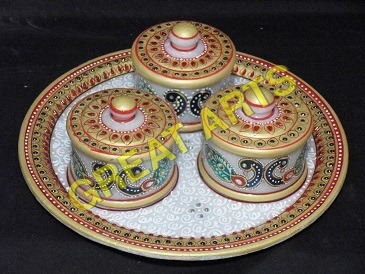 Marble Dry Fruits Dibbi Set