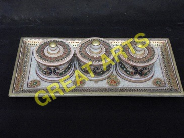 Marble Dry Fruits Dibbi Set 