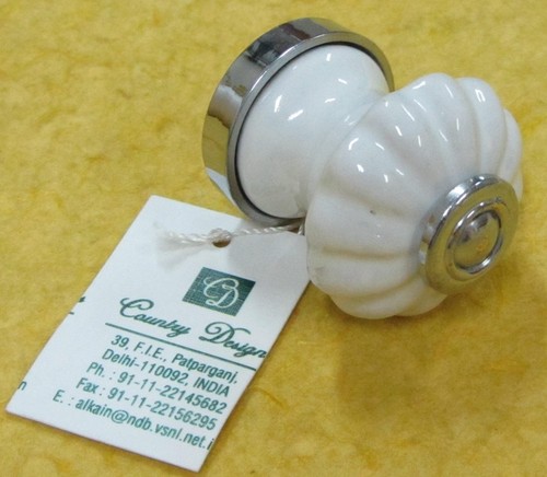 door knob metal with cermic