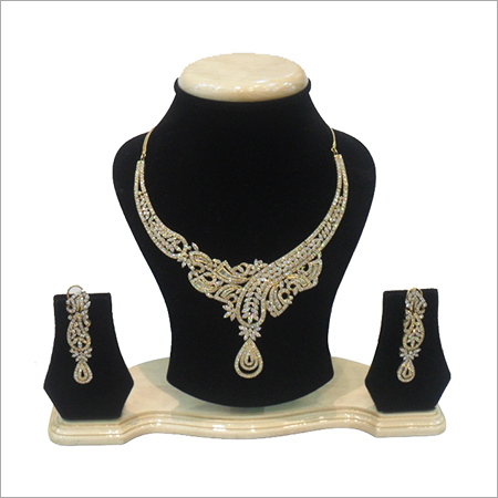 Elegant Diamond Necklace Set