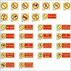 Prohibitory Glow Signs