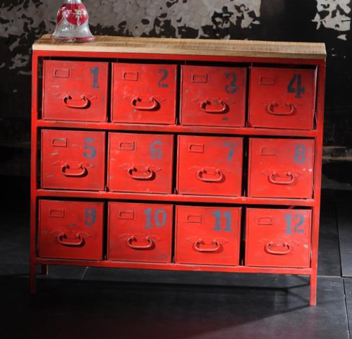Industrial drawer chest