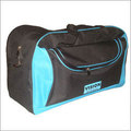 Traveling Bag - Lightweight Washable Fabric, Customizable Black And Blue Design - Hand Length Handle For Easy Carrying