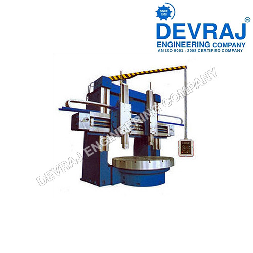 Blue And White Vertical Turret Lathe