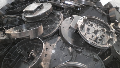 PE Black Parts Post Industrial (With Fiberglass)