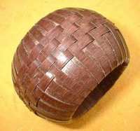 Aluminium Mat Weave Napkin Ring