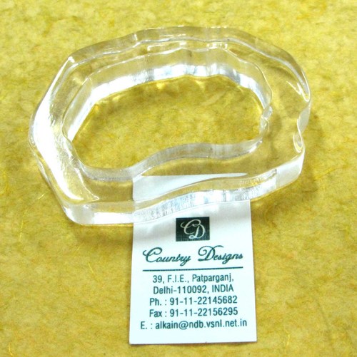 resin uneven cut Napkin Ring