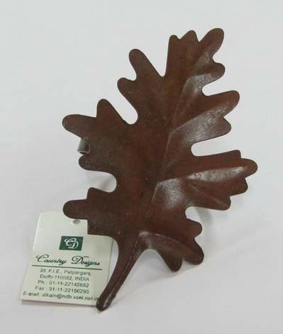 iron autumn leaf Napkin Ring