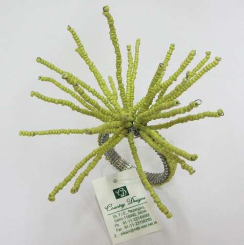 glass beaded bushes Napkin Ring