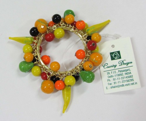 glass beaded Napkin Ring