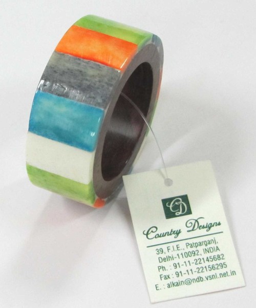 wood & bone combo Napkin Ring