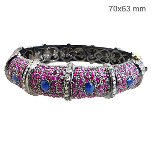 Gemstone Bangle And Bracelet