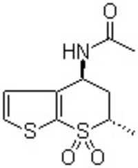 (4S-trans) - n (5,6-dihydro-6-methyl-7,7-dioxido-4H-thieno[ 2,3-b] thiopyran-4-yl) - acetamida