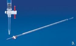 Burette - Borosilicate Glass, 50 ml, PTFE Stopcock | Graduated Scale, Â±0.05 ml Accuracy, Autoclavable