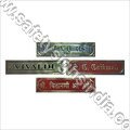 Brass Etching Signs