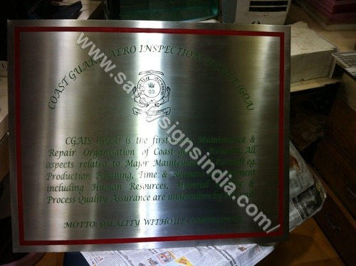 Steel Etching Signs