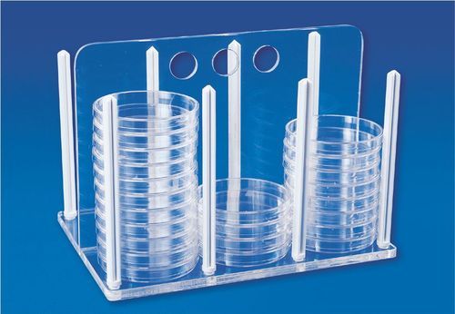 RACK FOR PETRI DISHES