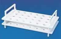 Rack For Micro Centrifuge Tubes - Polypropylene, 190x70x25mm, Assorted Colors | Autoclavable, Chemical Resistant, Stackable, 16 Slots