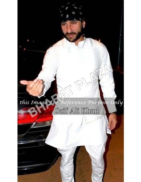 Off White Churidar Suit