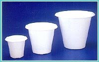 PLANATATION POTS - Polypropylene 10 to 24 Inch Terracotta Brown Black Green | Lightweight Stackable Drainage Holes Reusable