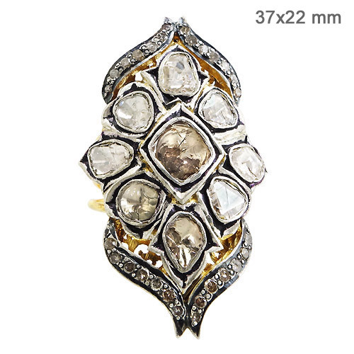 Rose Cut Diamond Victorian Ring