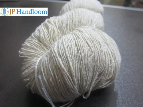 White Nm 7/1 Mulberry Noil Silk Yarn