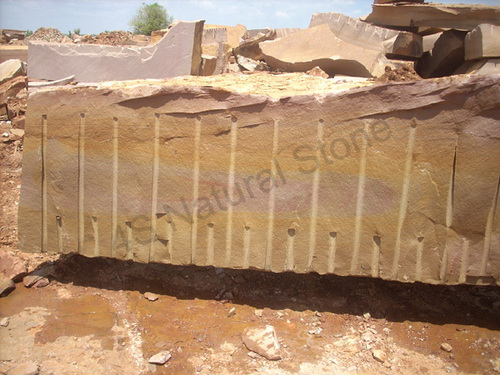 Sand Stone Blocks - Sandstone, Variable Dimensions, Brown | Durable Material, Weather Resistant, Rough Surface, Versatile Use