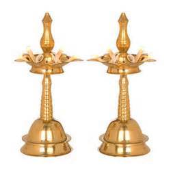Brass oil lamp