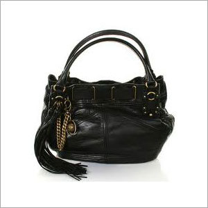 Womens Black Leather Purse