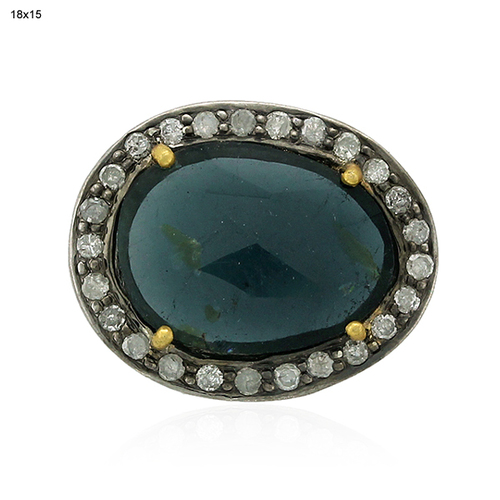 Tourmaline Connector 18k Gold Jewelry
