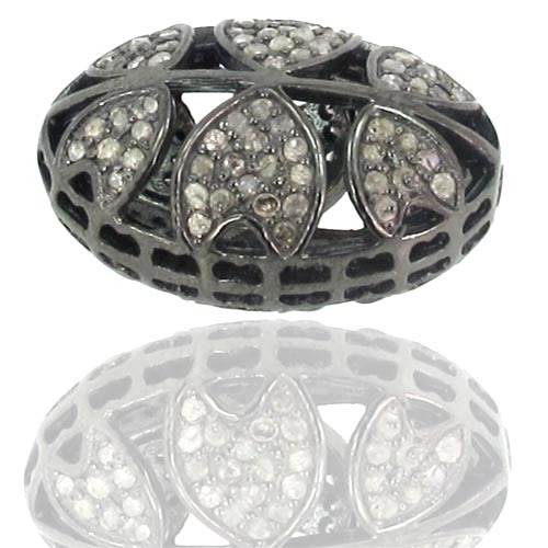 Designer Diamond Studded Silver Finding