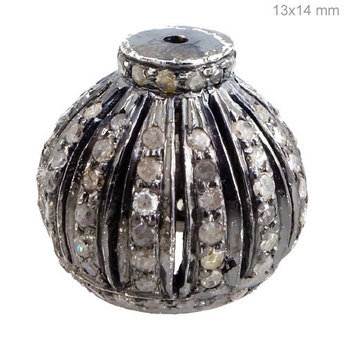 Designer Silver Diamond Studded Finding